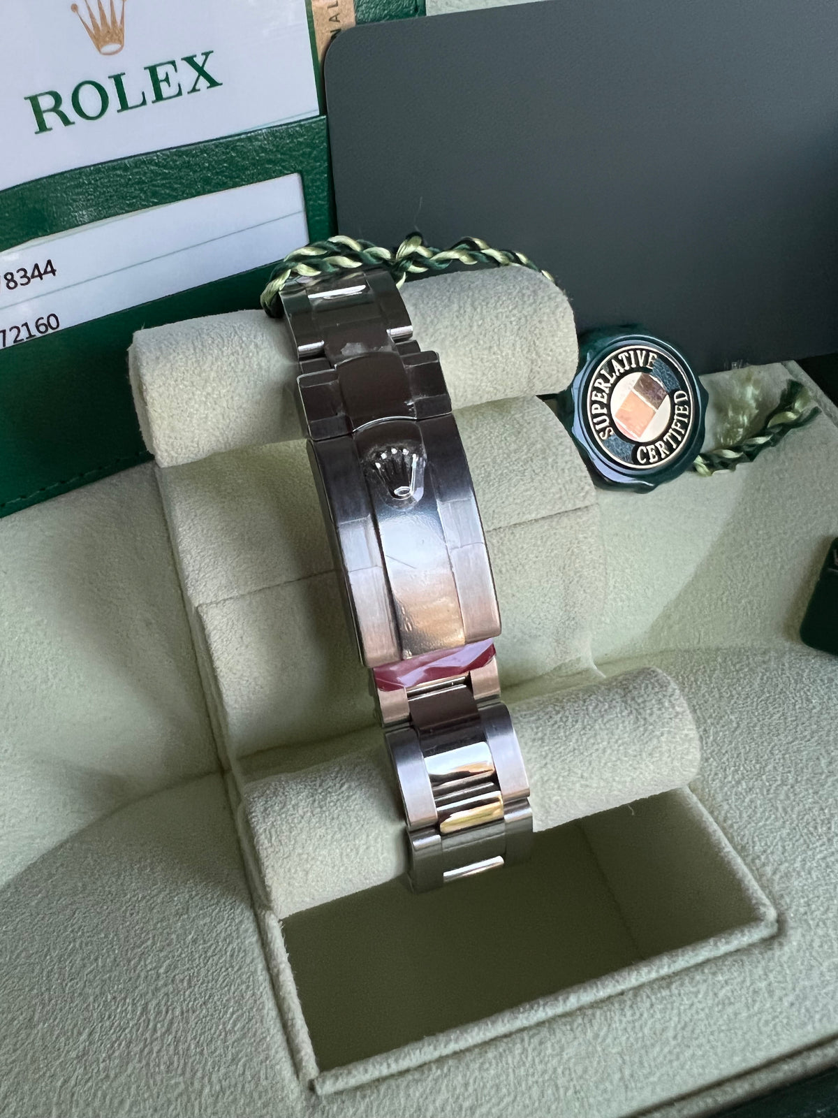 Rolex Ladies Datejust 31 Rhodium Floral Dial Diamond Bezel 178344