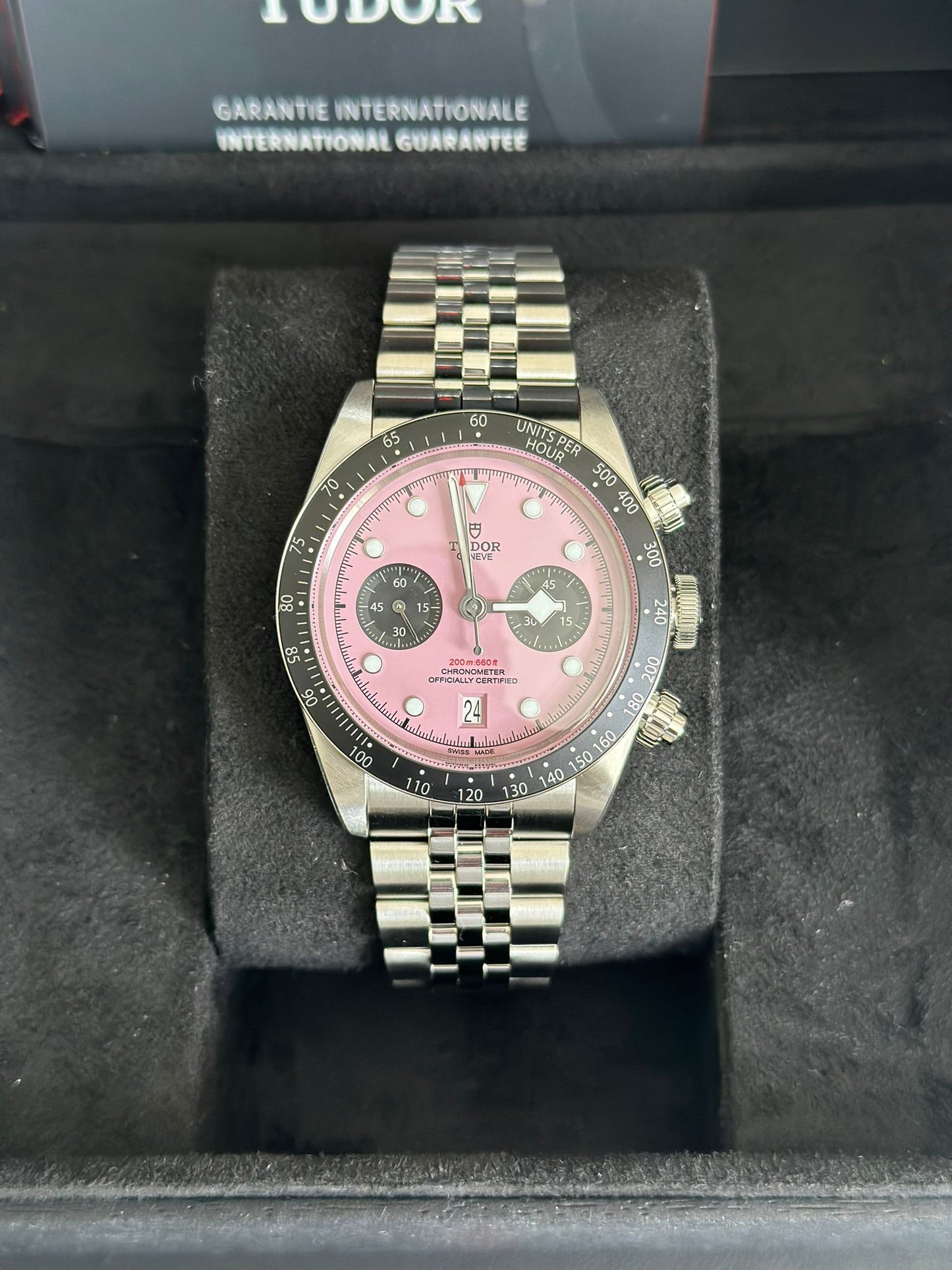 Tudor Black Bay Chrono Inter Miami ‘Pink Panda Dial’ New 2024 M79360N-0019