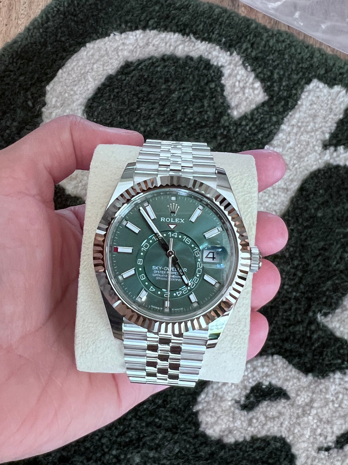 Rolex Sky-Dweller Jubilee Green Dial 336934 2024 New Full Set