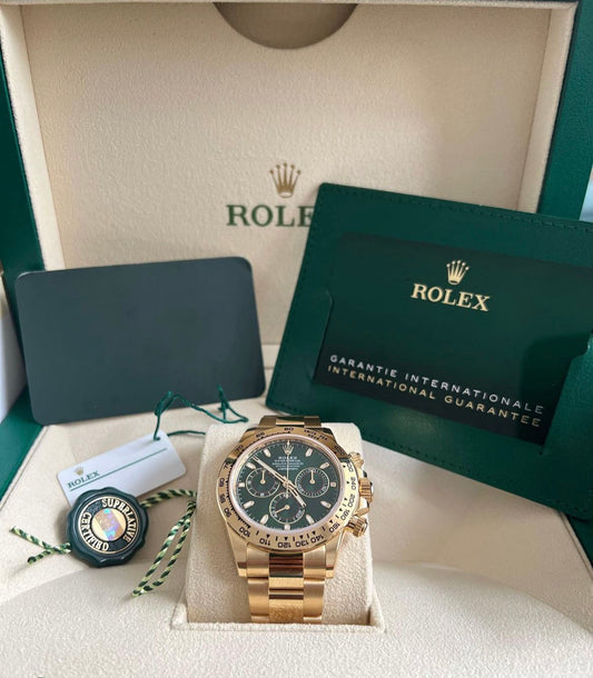 Rolex Daytona John Mayer Yellow Gold Green Dial 116508 2022