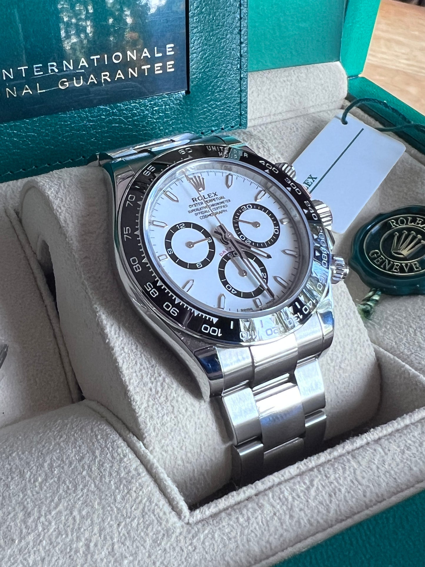 Rolex Cosmograph Daytona Panda, White Dial, 2023, New Ref 126500LN