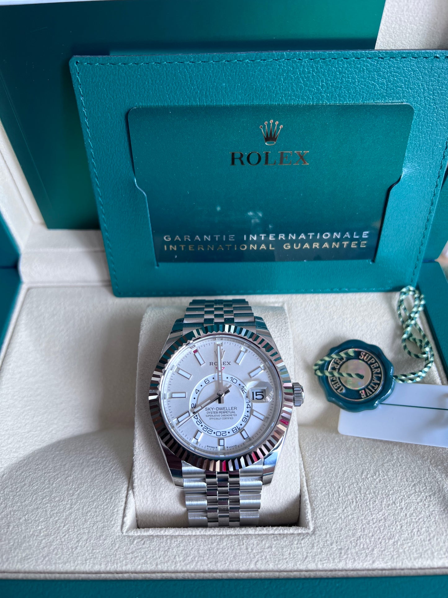 Rolex Sky-Dweller Jubilee White Dial, 2024, New, 336934