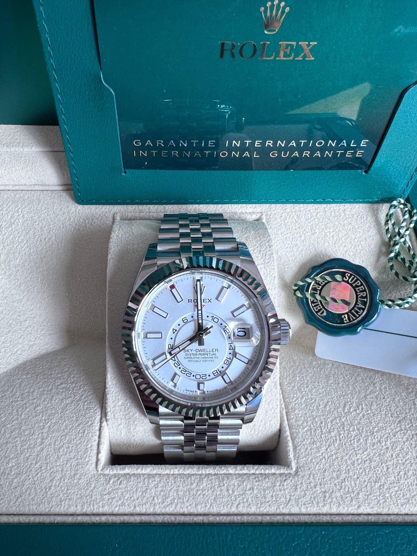 Rolex Sky-Dweller Jubilee White Dial, 2024, New, 336934