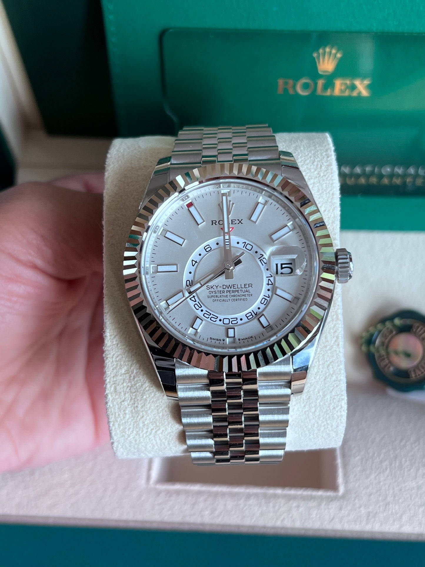 Rolex Sky-Dweller Jubilee White Dial, 2024, New, 336934