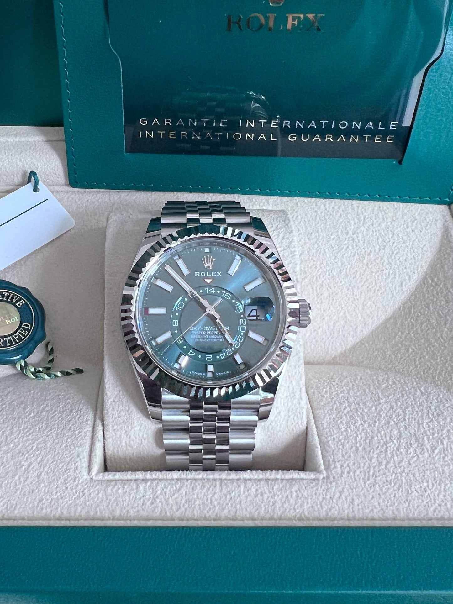 Rolex Sky-Dweller Jubilee Green Dial 336934 2024 New Full Set