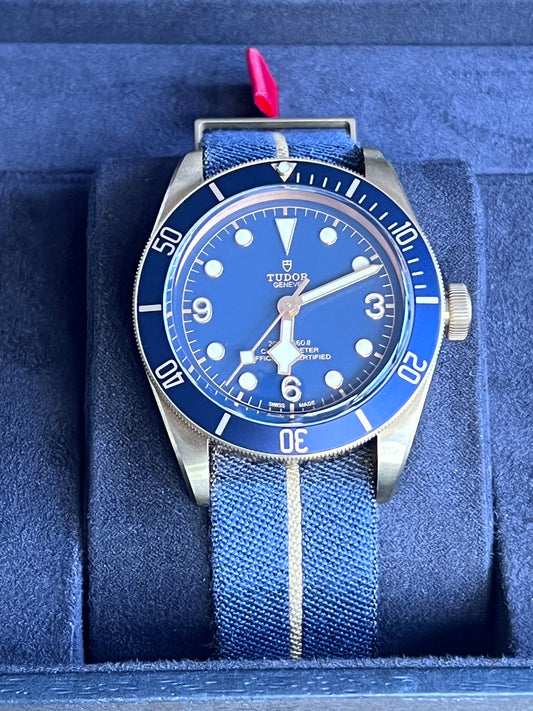 Tudor Black Bay Bronze Bucherer Blue 79250BB 2018 New