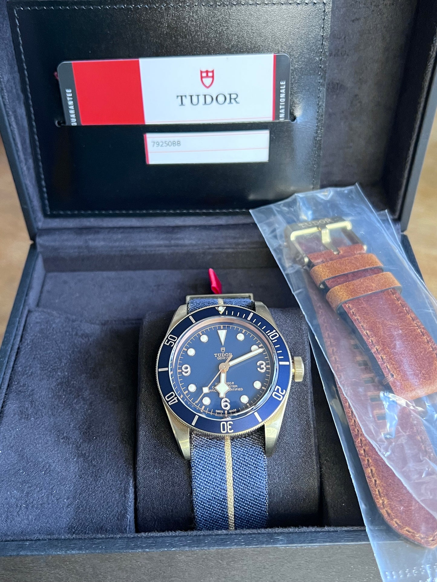 Tudor Black Bay Bronze Bucherer Blue 79250BB 2018 New