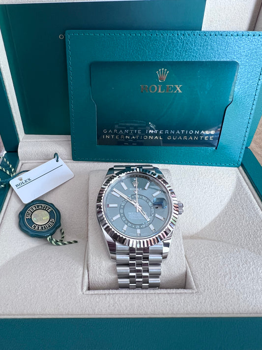 Rolex Sky-Dweller Jubilee Green Dial 336934 2024 New Full Set