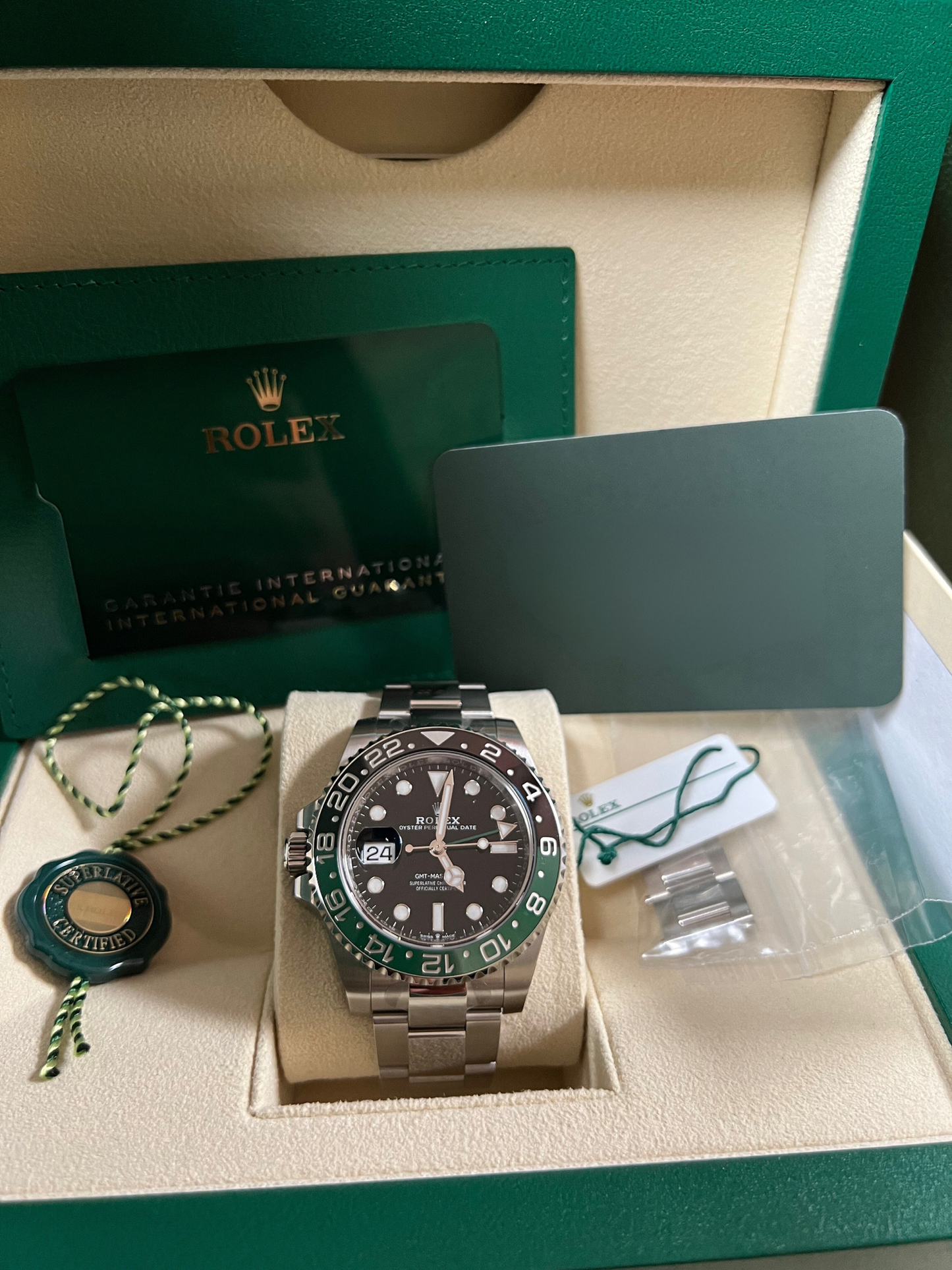 Rolex GMT-Master II Sprite 2024 New Full Set Oyster 126720VTNR