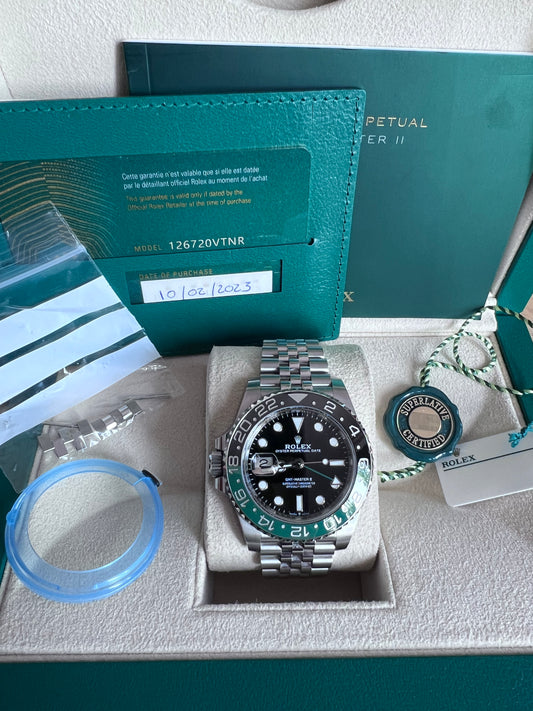 Rolex GMT-Master II Sprite Jubilee 2023, Jubilee 126720VTNR, Mint Like New