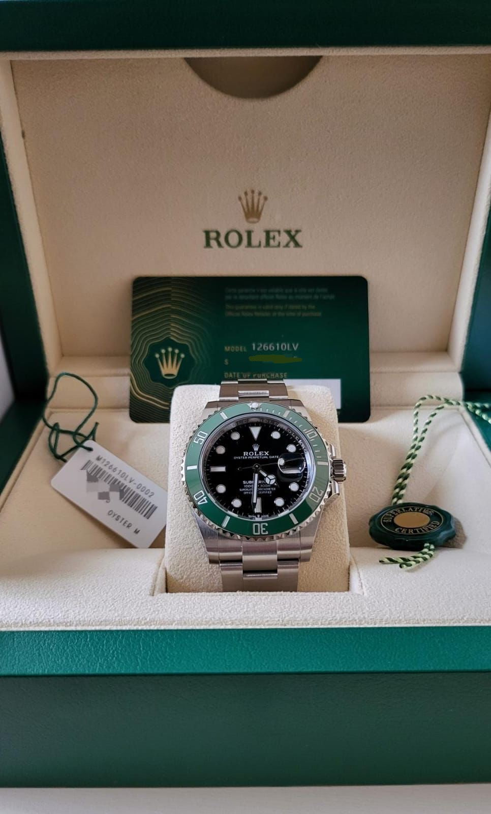 Rolex Submariner Starbucks New 2021 full set 126610LV