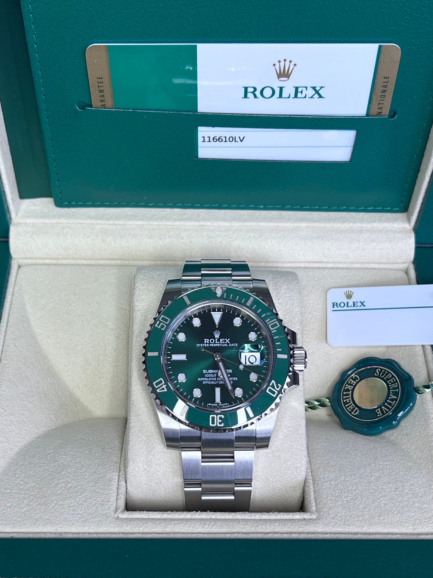 Rolex Submariner Date Hulk 2020 Full Set 116610LV