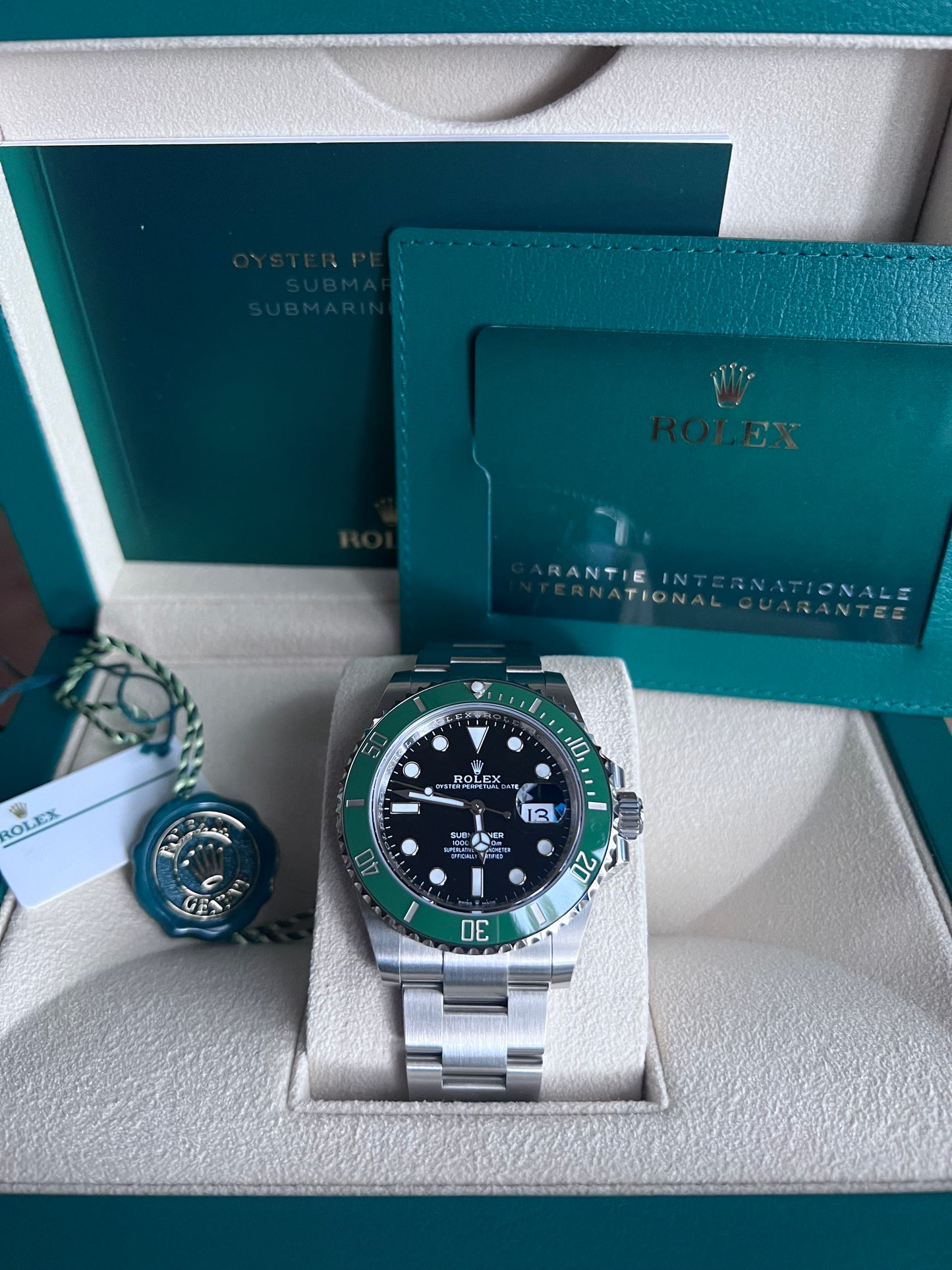 Rolex Submariner Date Starbucks New MK2 Green Bezel April 2024 full set 126610LV