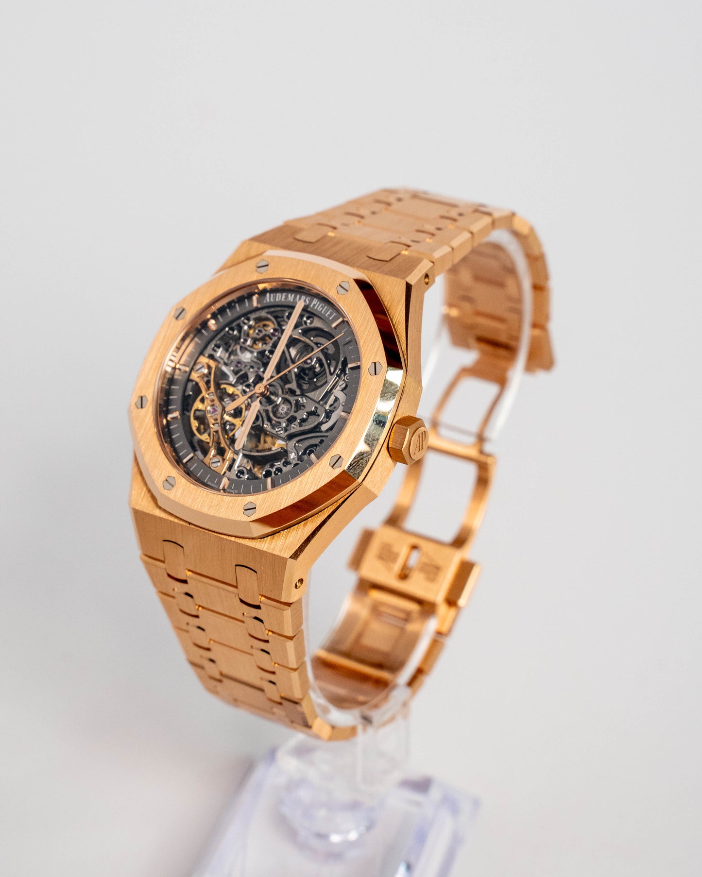 Audemars Piguet Royal Oak Double Balance wheel Openworked 2020 Full Set Skeleton Rose Gold