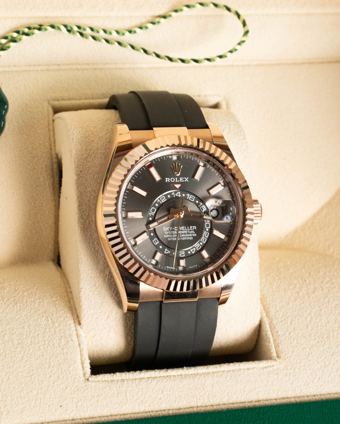 Rolex Sky-Dweller Oysterflex Rose Gold 42mm 326235 2021