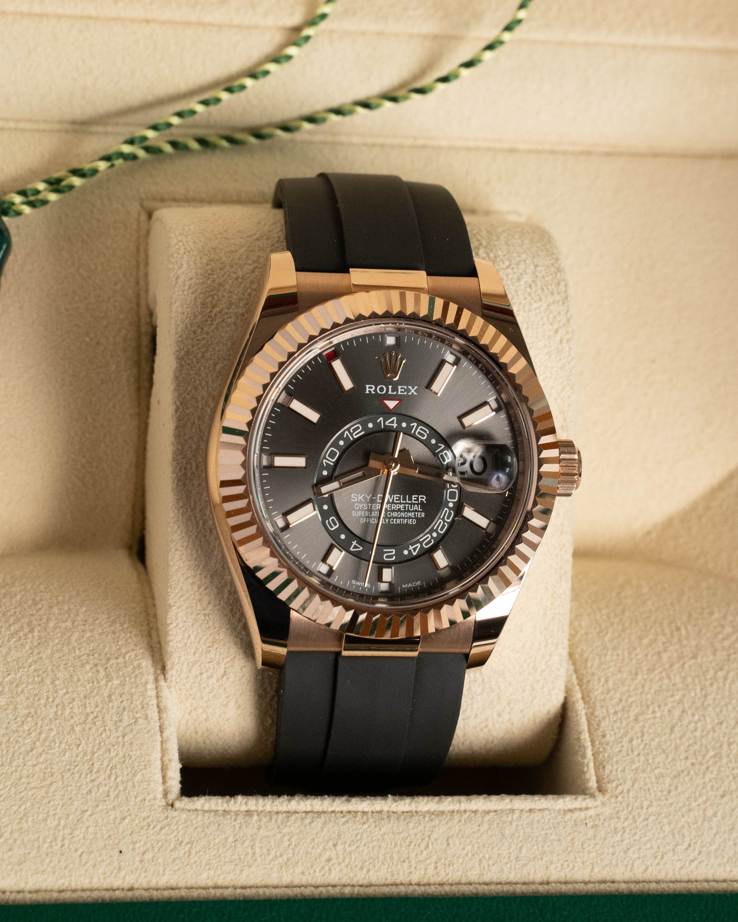 Rolex Sky-Dweller Oysterflex Rose Gold 42mm 326235 2021