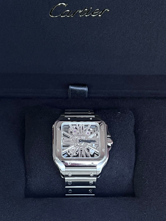 Cartier Santos De Skeleton WHSA0015 2022 Full Set