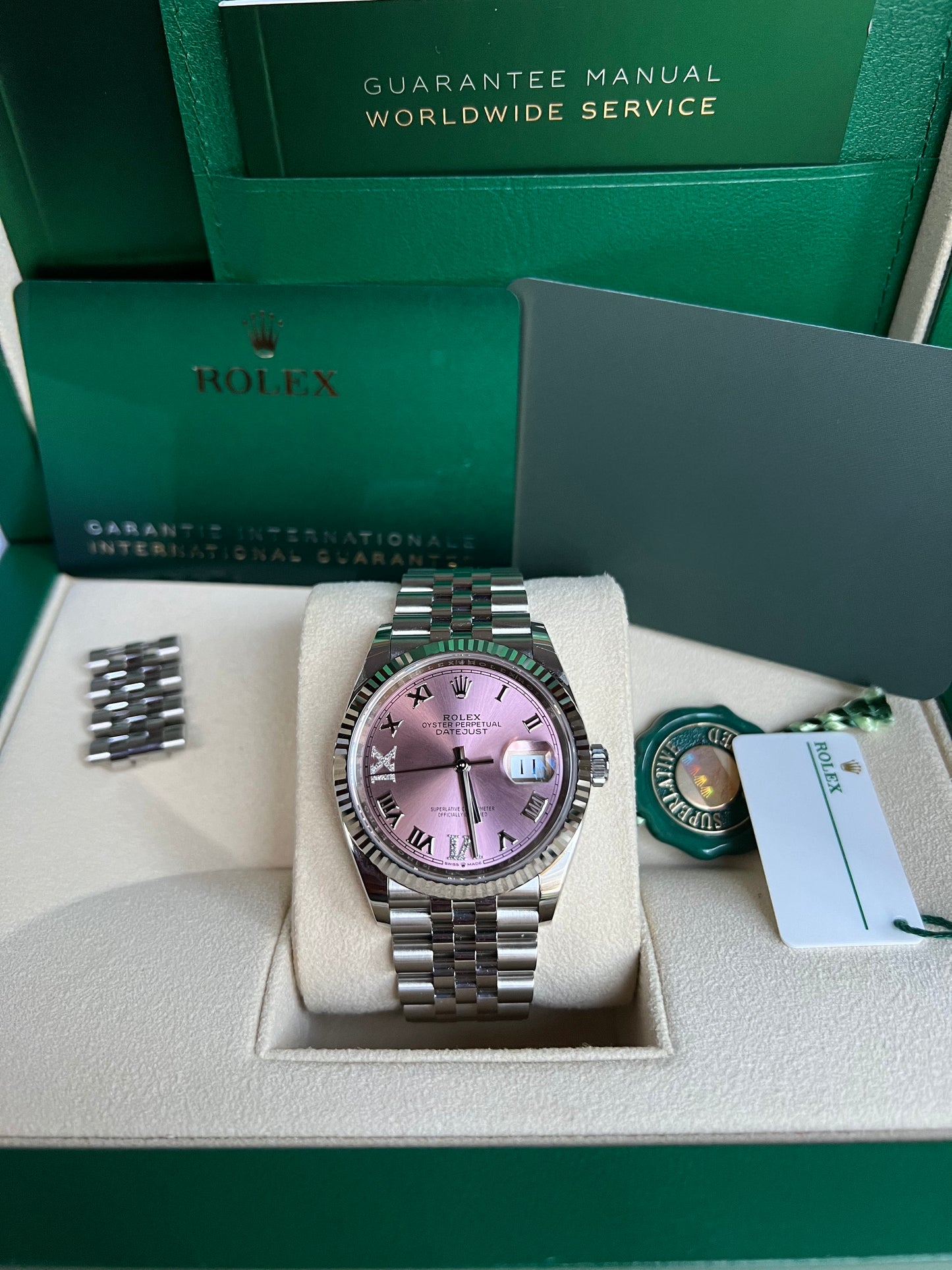 Rolex Datejust 36 Pink Diamond Dial 126234 2020