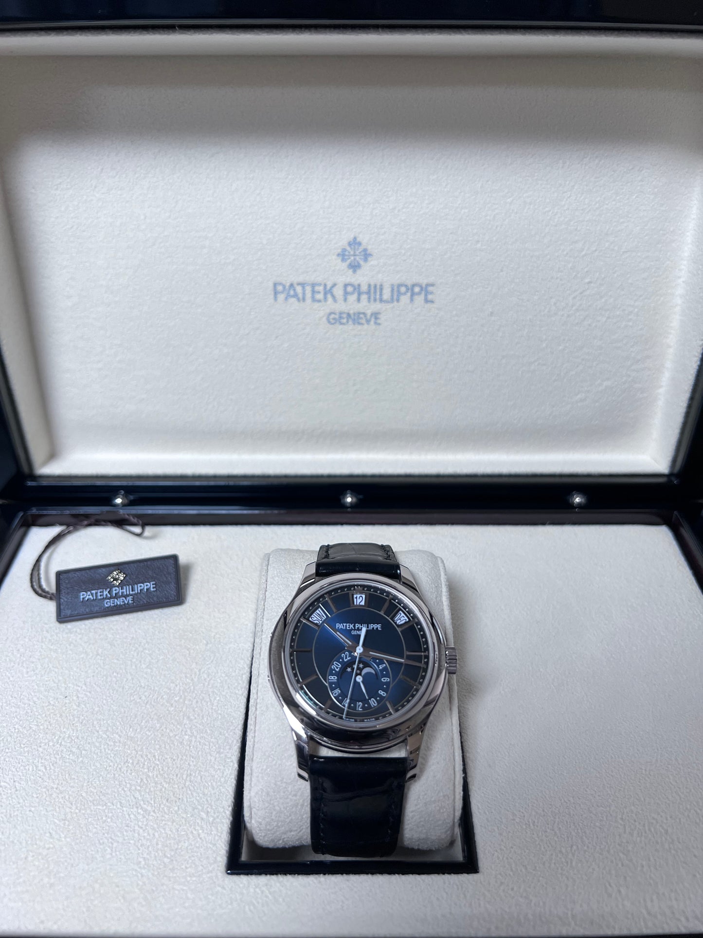 Patek Philippe Annual Calendar 18K White Gold Blue Dial 5205G 2023 New