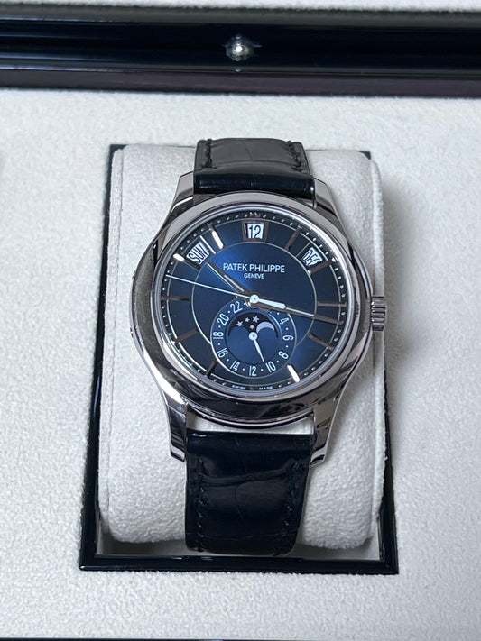 Patek Philippe Annual Calendar 18K White Gold Blue Dial 5205G 2023 New