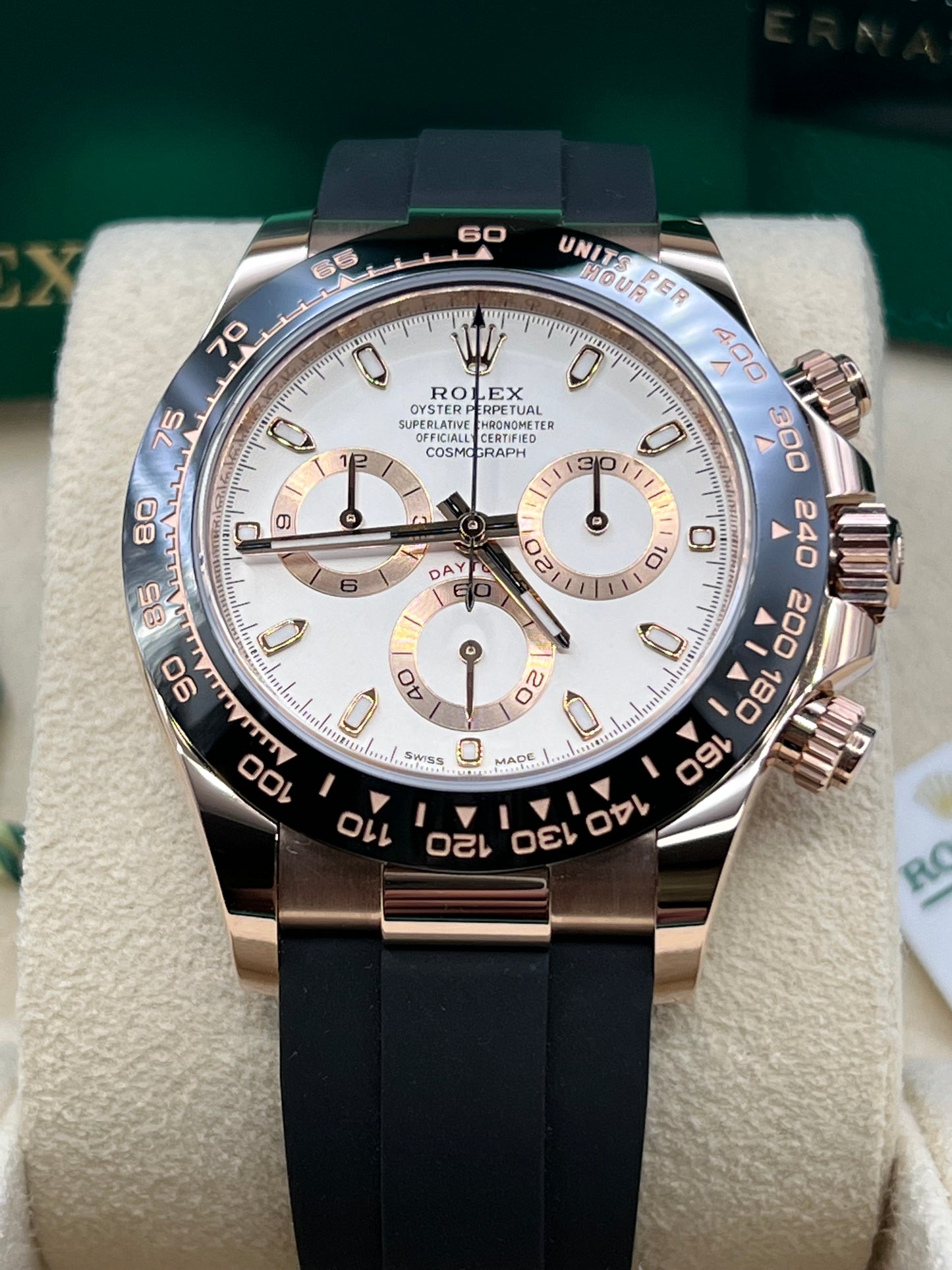 Rolex Daytona Oysterflex Rose Gold Ivory Dial 116515LN 2023