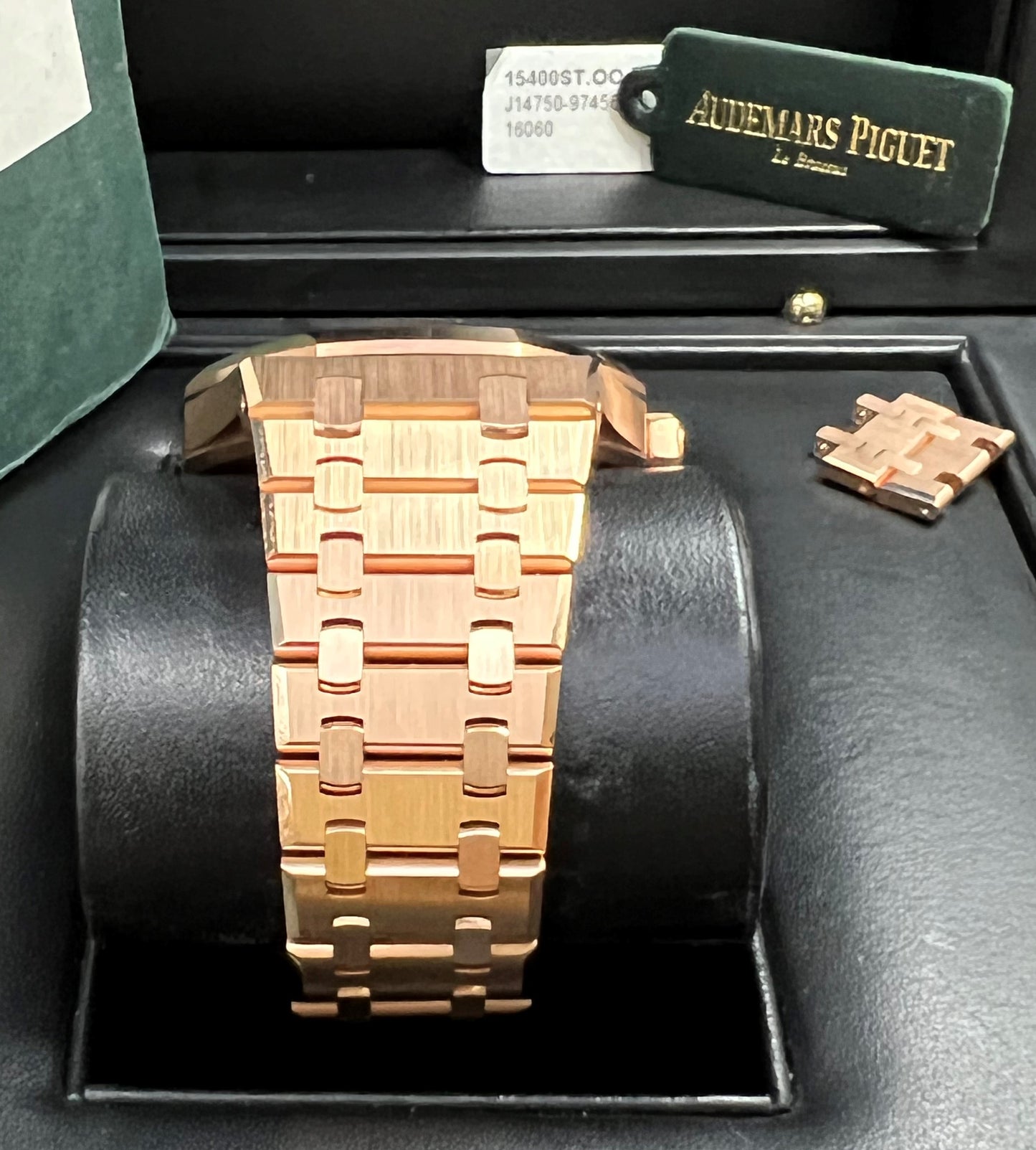 Audemars Piguet Royal Oak 18k Rose Pink Gold 41mm selfwinding openback 15400OR 2017 Full Set