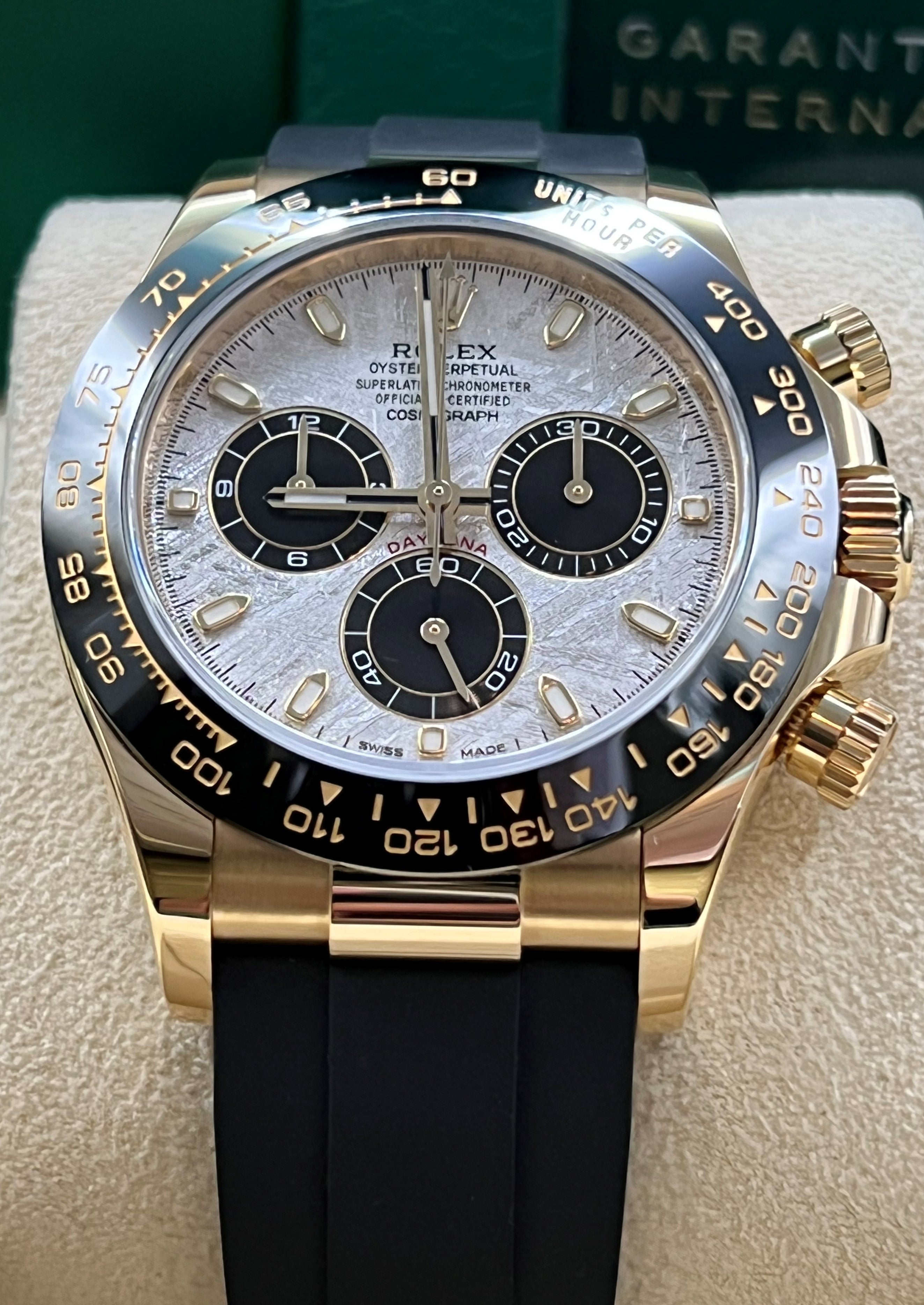 Rolex Daytona Oysterflex Yellow Gold Meteorite Dial 116518LN 2021