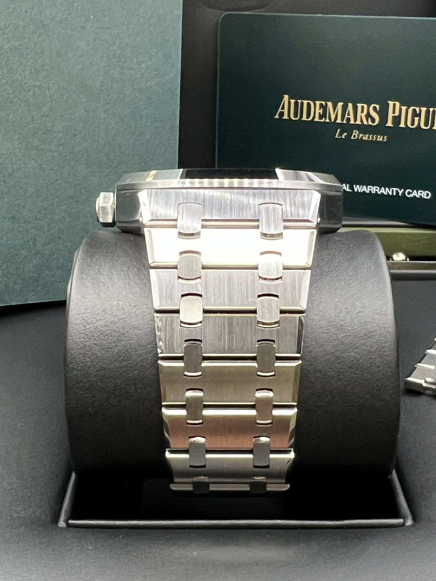 Audemars Piguet Royal Oak Self Winding 50th Anniversary Blue Dial 2022 Full Set 15510ST.OO.1320ST.06