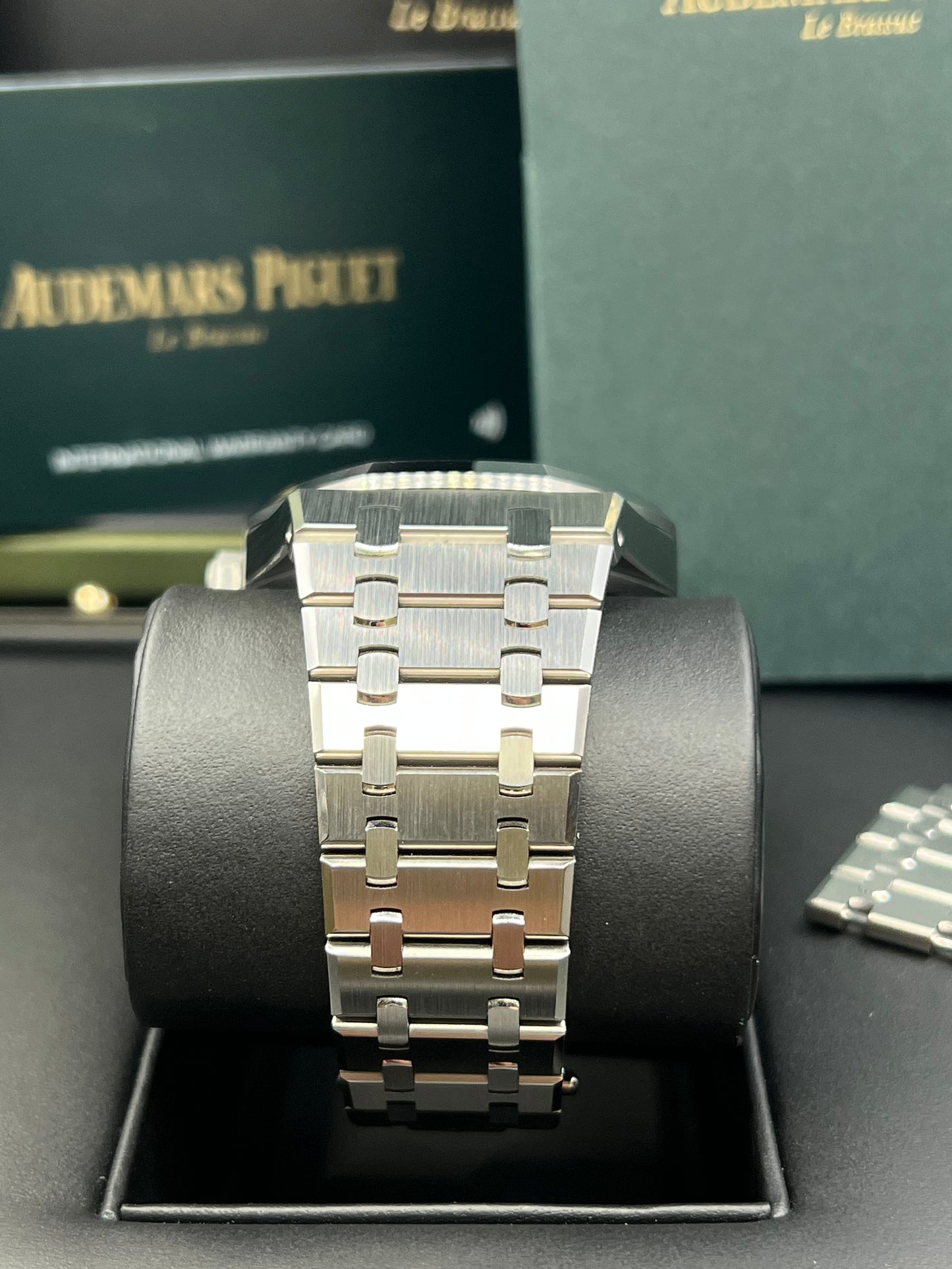 Audemars Piguet Royal Oak Self Winding 50th Anniversary Black Dial 2022 Full Set 15510ST.OO.1320ST.07