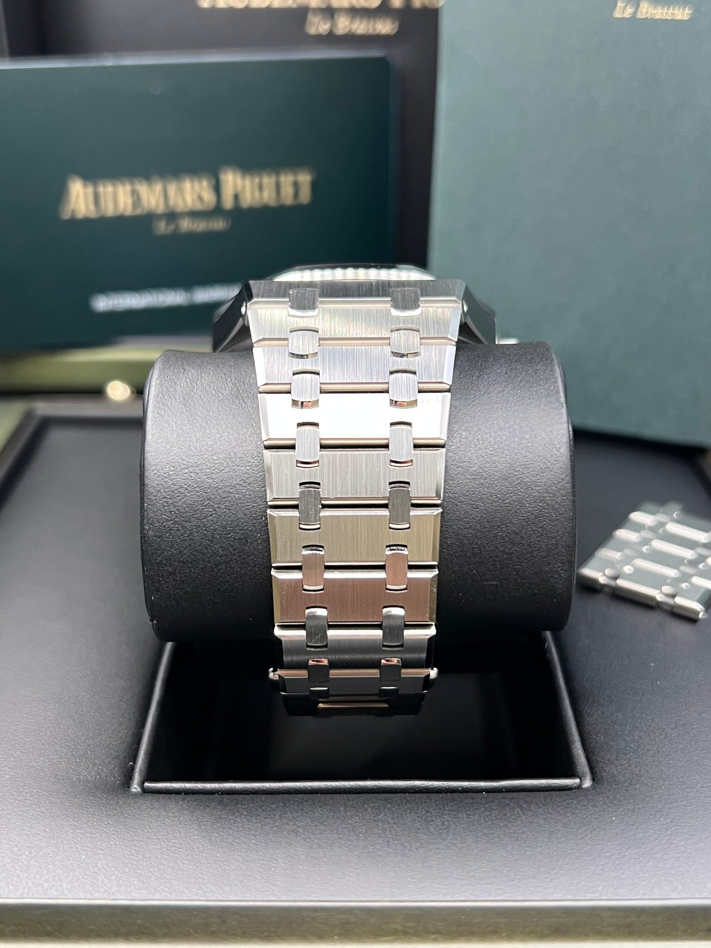 Audemars Piguet Royal Oak Self Winding 50th Anniversary Black Dial 2022 Full Set 15510ST.OO.1320ST.07