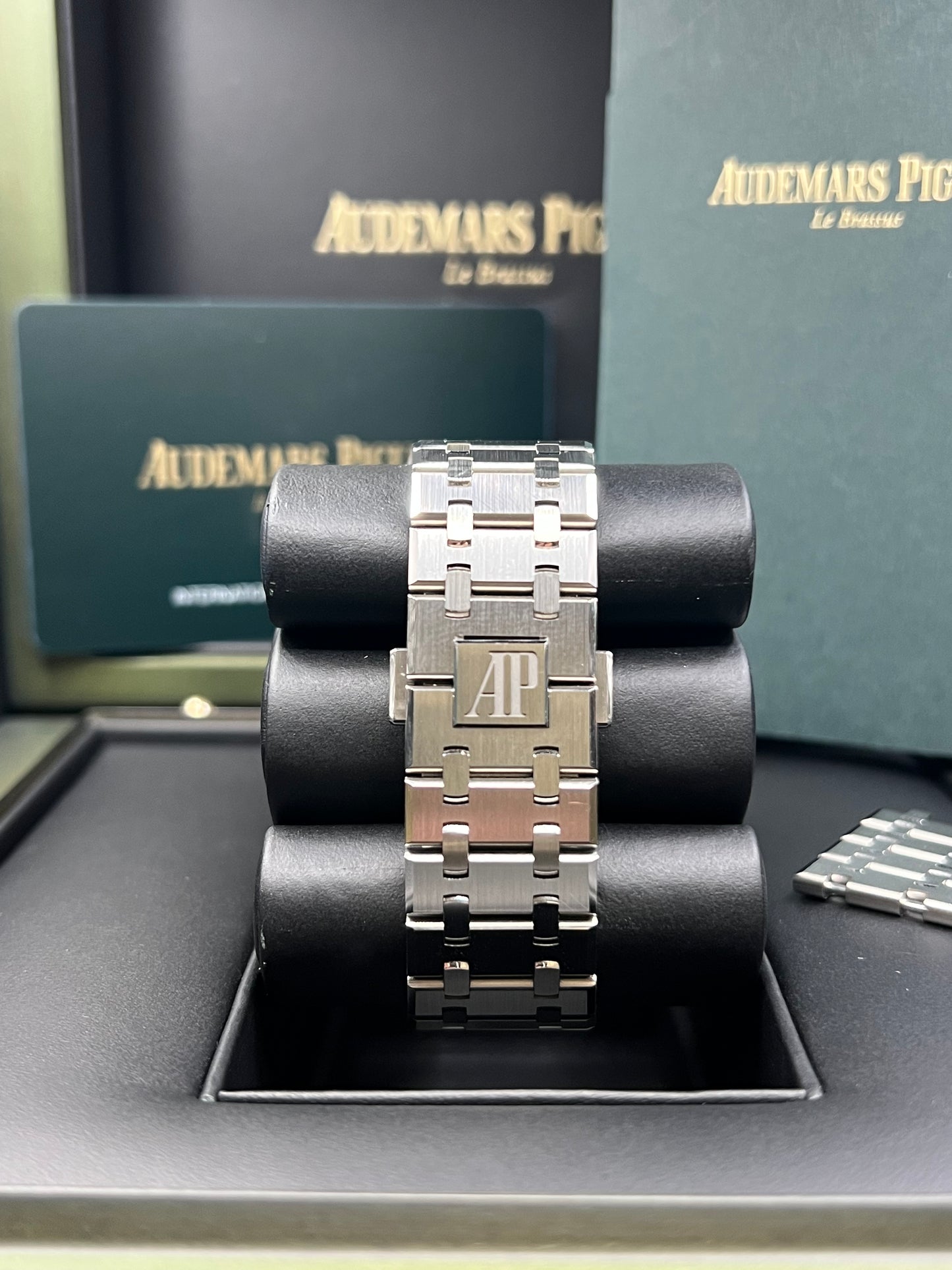 Audemars Piguet Royal Oak Self Winding 50th Anniversary Black Dial 2022 Full Set 15510ST.OO.1320ST.07